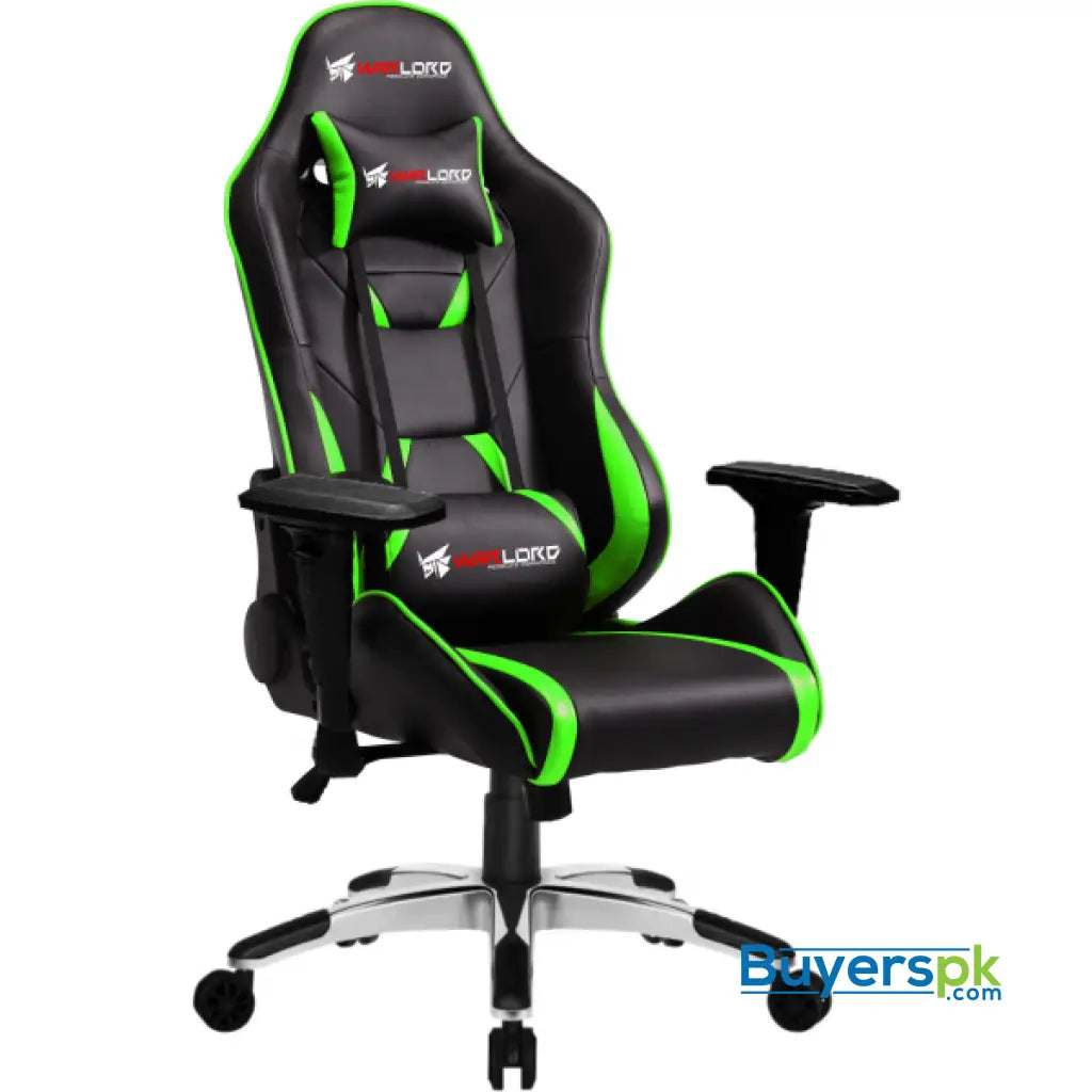 Warlord Phantom Gaming Chair - Black/Green Phantom-Green - Chair Warlord Phantom Gaming Chair - Black/Green Phantom-Green - Chair